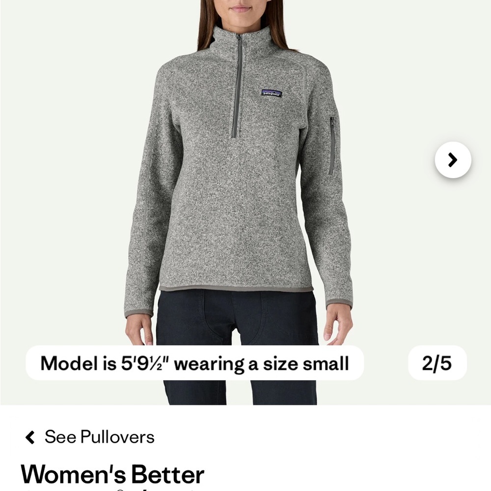 Patagonia Heather Gray Women's Pullover